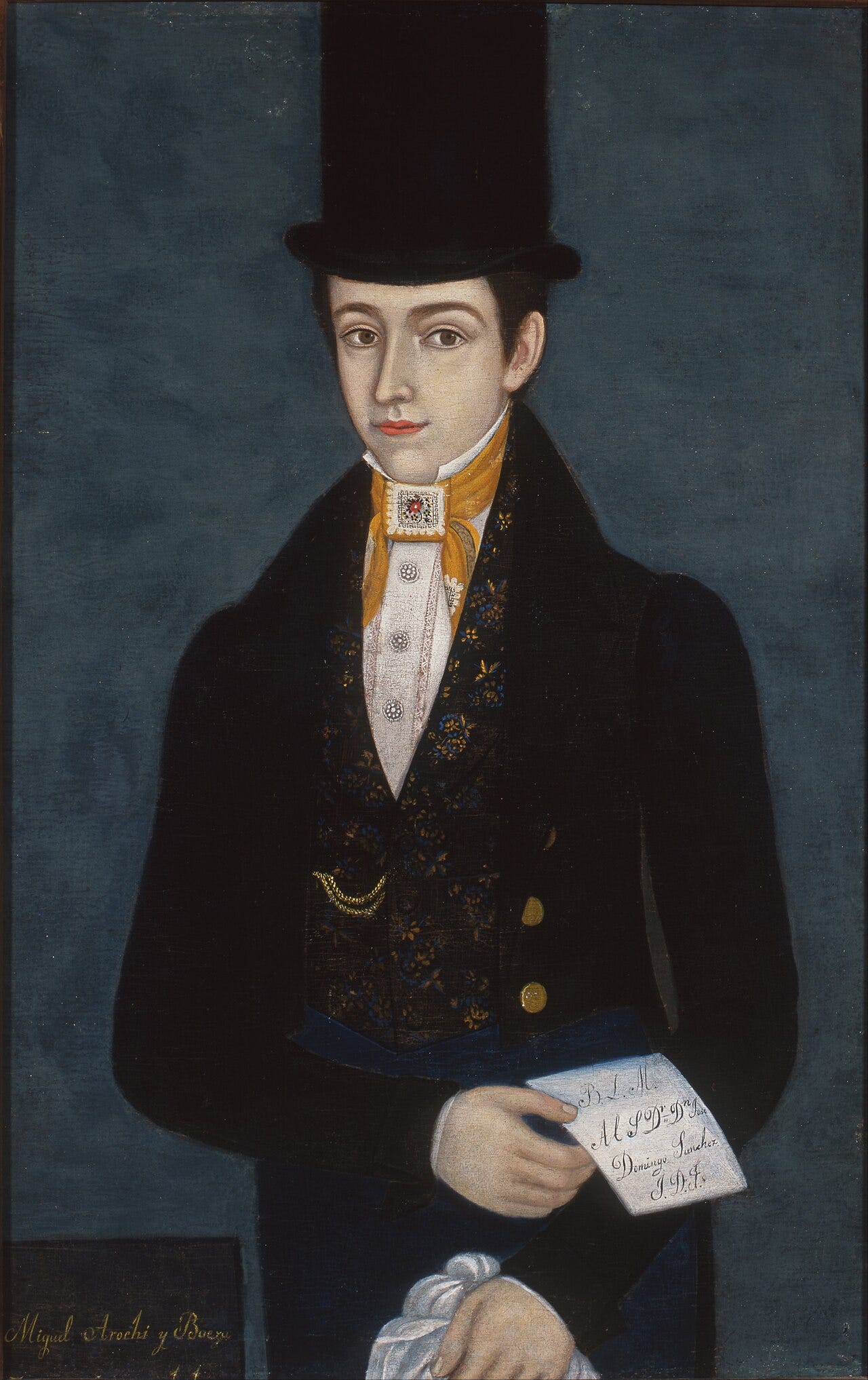 Jose Maria Estrada, Portrait of Miguel Arochi y Baeza, about 1850 Jose Maria Estrada, Portrait of Miguel Arochi y Baeza, about 1850