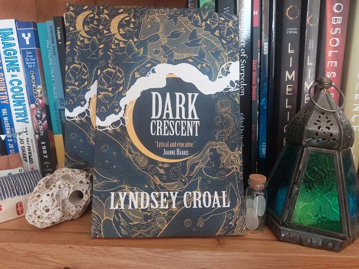 Author Lyndsey Croal and her book Dark Crescent