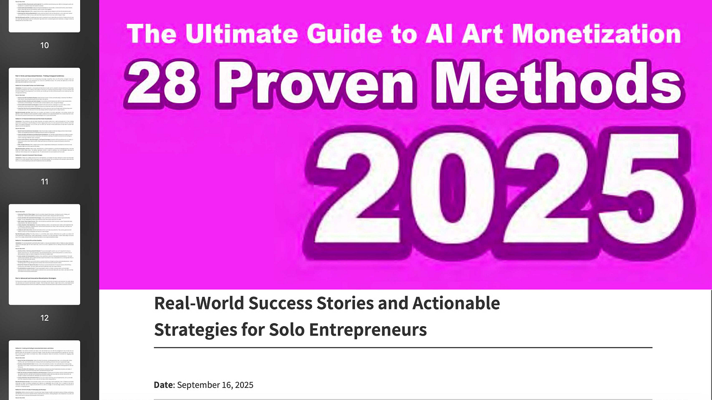 The Ultimate Guide to AI Art Monetization  28 proven methods 2025