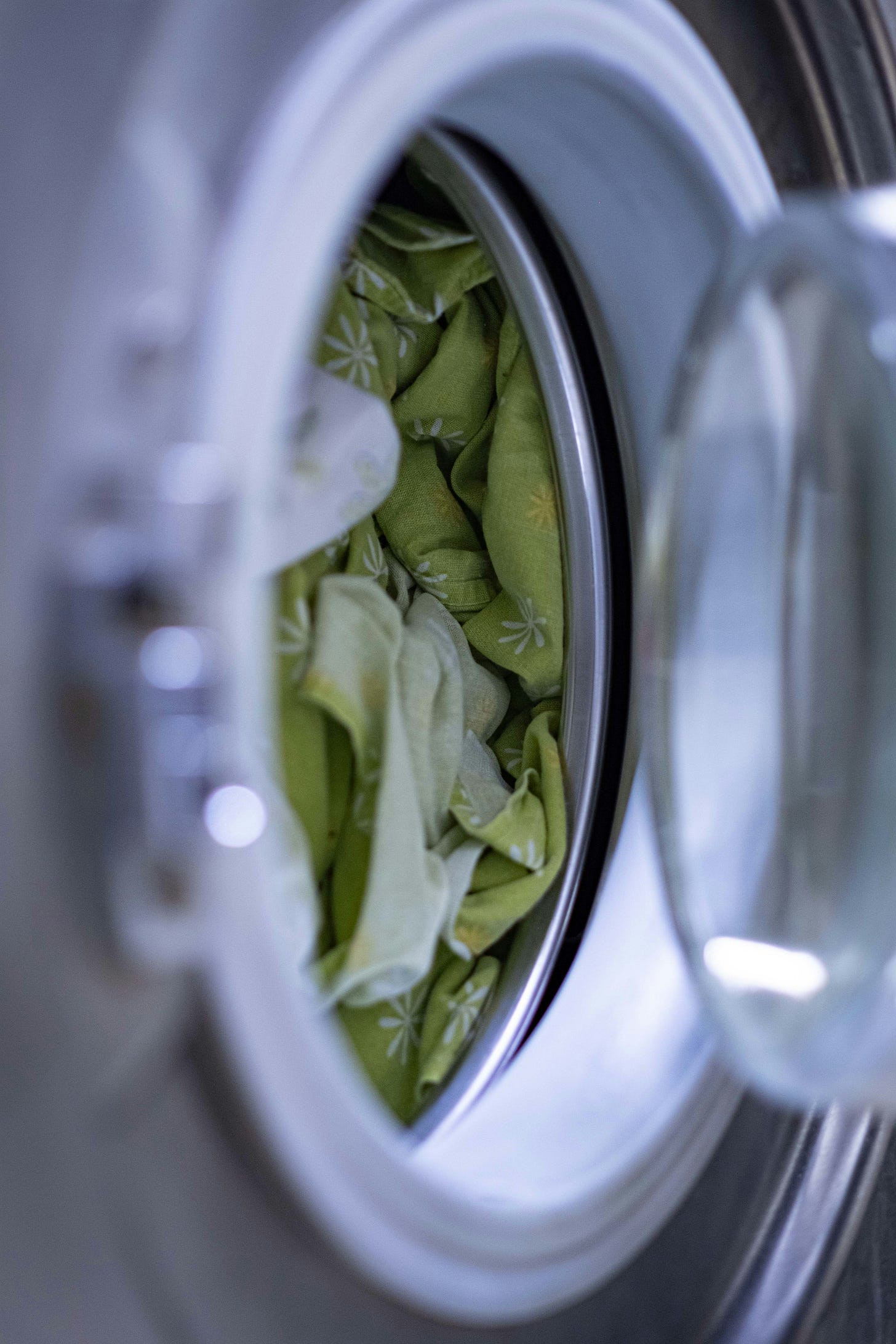 an open washing machine an open washing machine