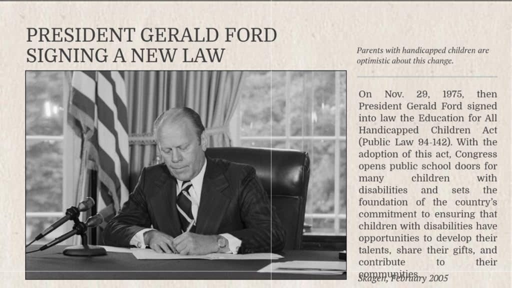 Anniversary of IDEA 1975 | Advocating for Full Funding of IDEA
