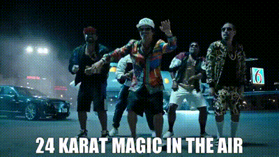 YARN | 24 karat magic in the air | Bruno Mars - 24K Magic [Official Video]  | Video gifs by quotes | 567812e2 | 紗