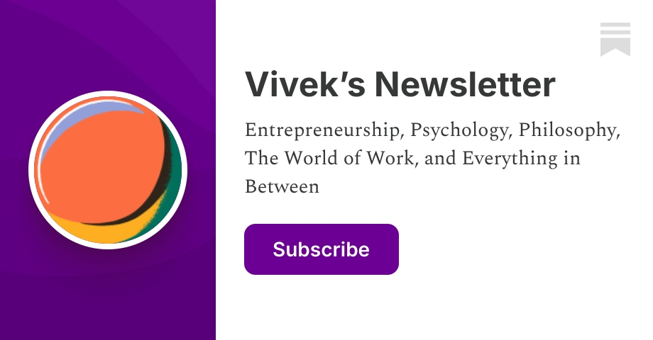 Vivek’s Newsletter | Substack