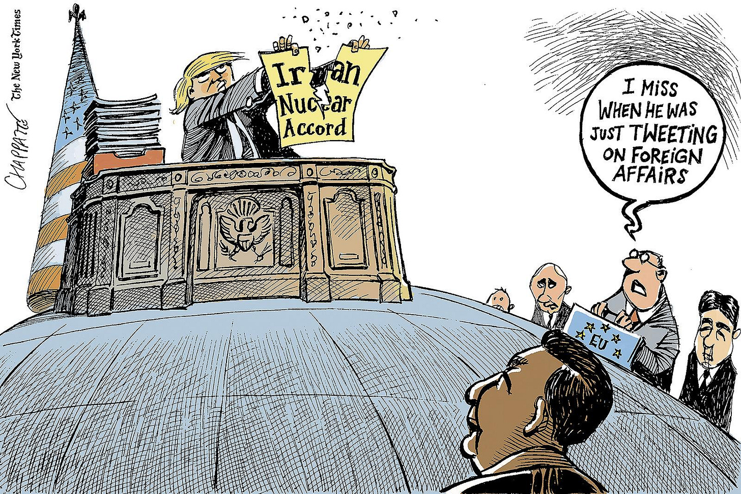 Trump shreds the Iran deal