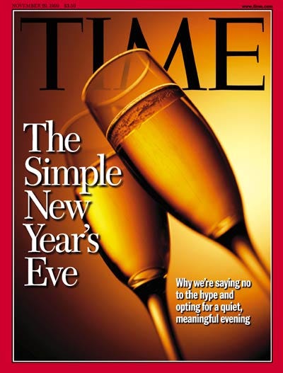 TIME Magazine Cover: Simple New Year's Eve - Nov. 29, 1999 - Holidays