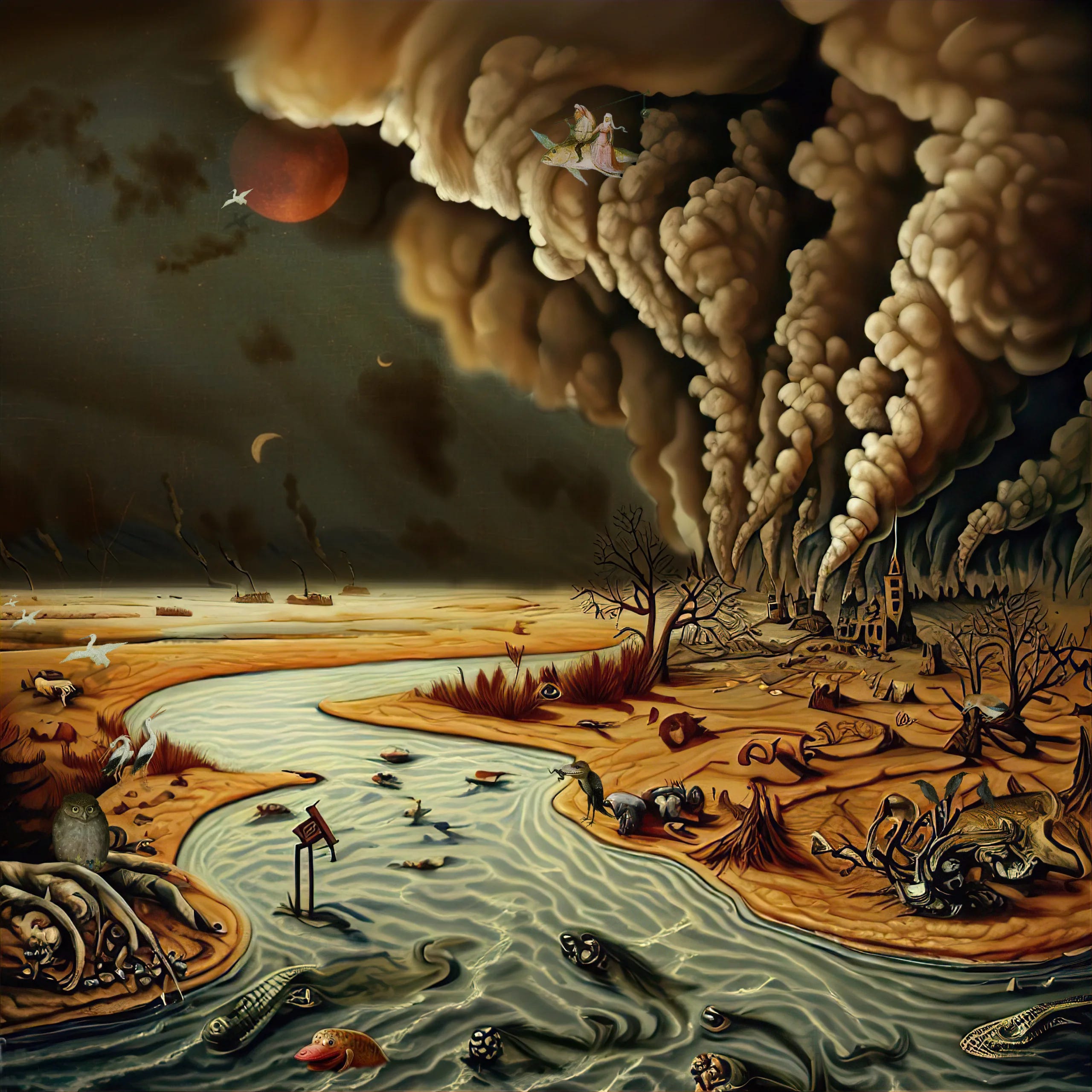 Beautiful Artwork Done with Human Creativity and AI/TI