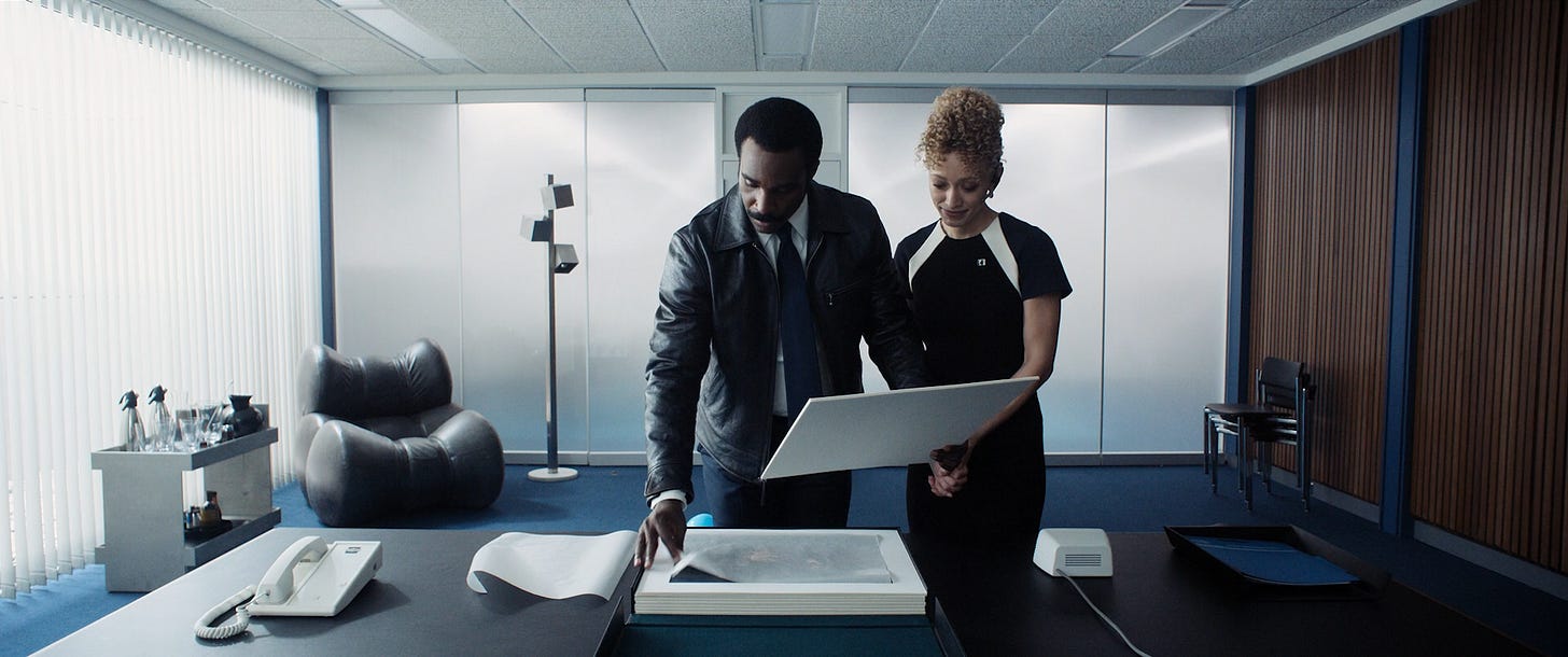 Milchick receiving the paintings from Natalie