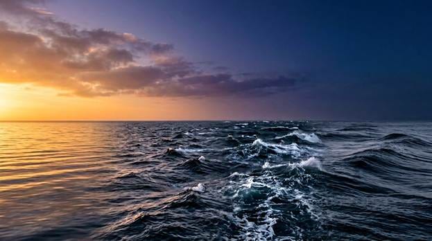 The image depicts a serene, dynamic ocean at sunset with a dramatic, cloud-filled sky.
AI-generated content may be incorrect. The image depicts a serene, dynamic ocean at sunset with a dramatic, cloud-filled sky.
AI-generated content may be incorrect.