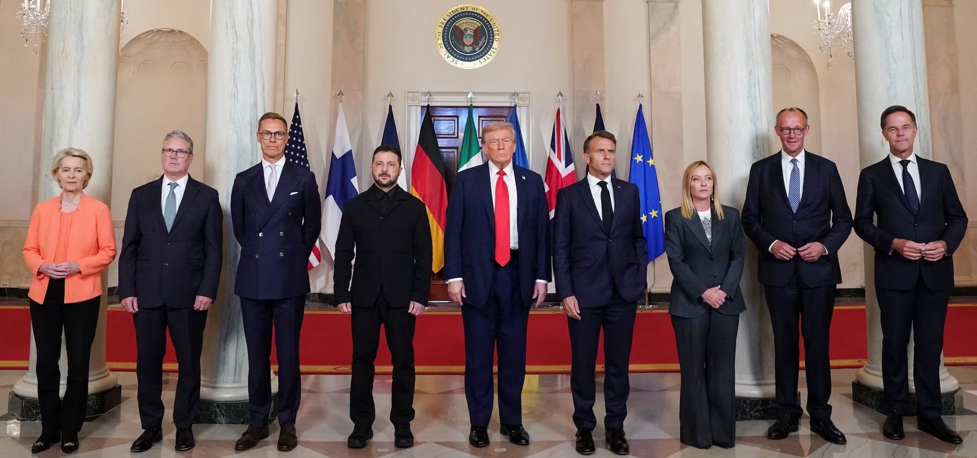 Transcript: White House Meeting of Trump and European "Leaders"