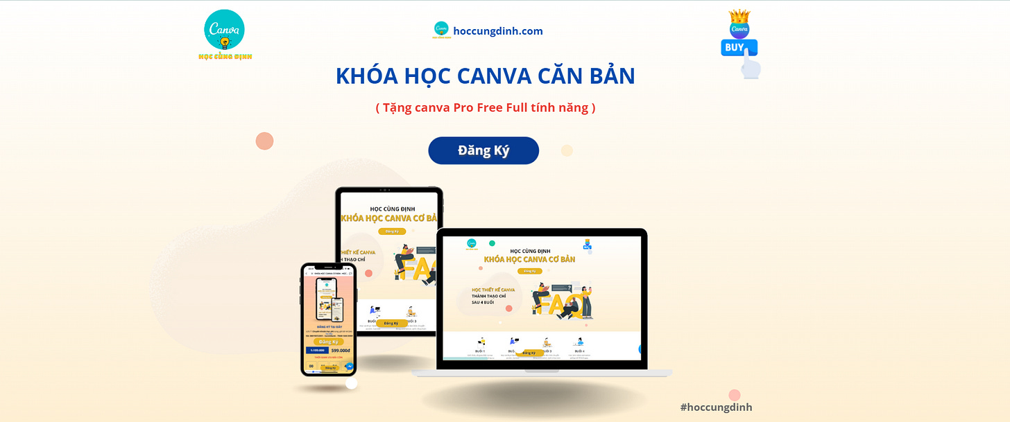 Khóa học canva cơ bản