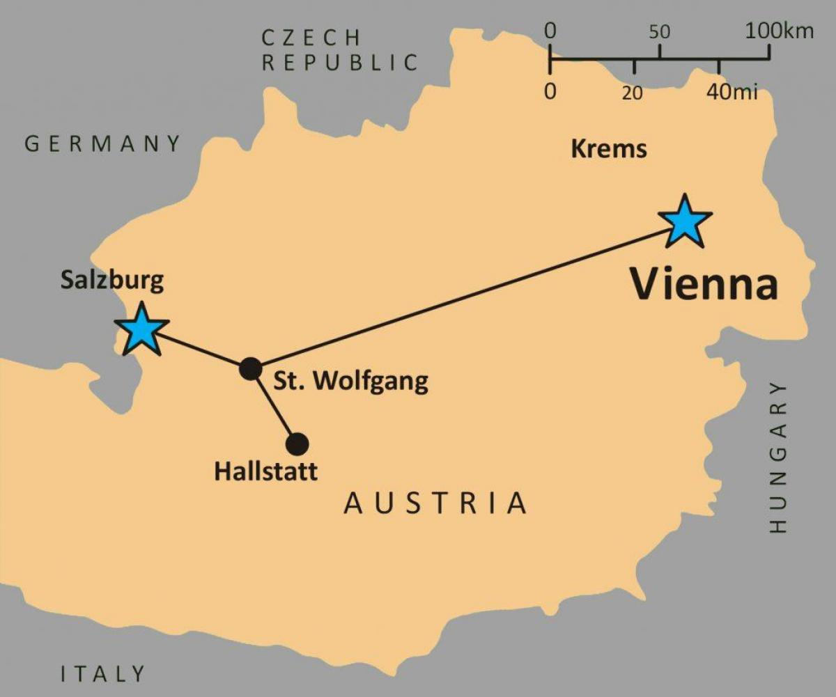 Hallstatt austria map - Map of hallstatt austria (Western Europe - Europe)