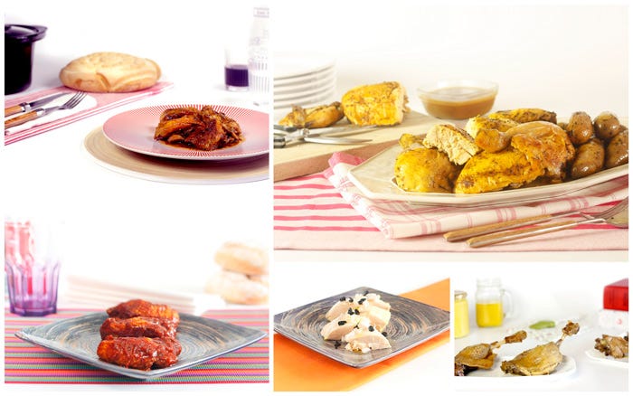 Aves. Diez recetas para cocinar en Crock Pot