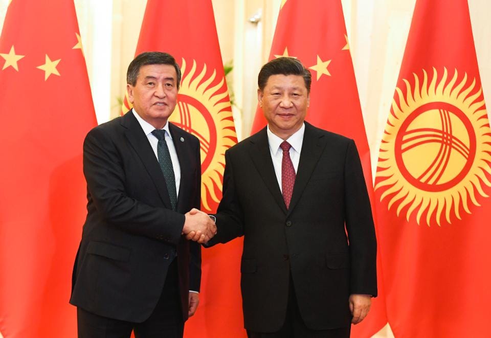 Kyrgyzstan's President Sooronbay JeenbekovMeets With Chinese President Xi Jinping Kyrgyzstan's President Sooronbay JeenbekovMeets With Chinese President Xi Jinping