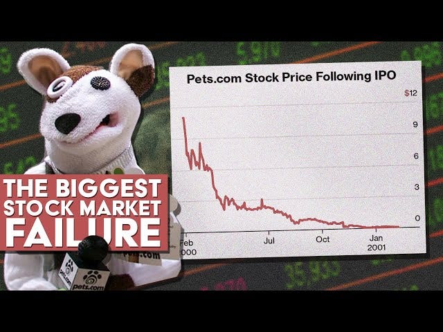 The Story of Pets.Com: The Biggest Stock Market Failure Ever - The Dot-Com  Bubble - YouTube