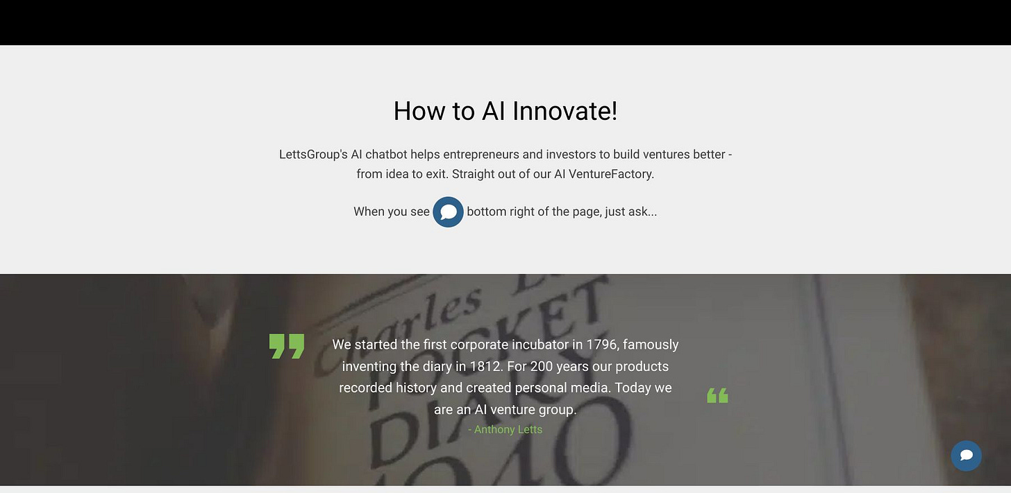 LettsGroup AI Chatbot Screenshot