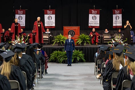 Troy University wrapped up the summer semester with its commencement ceremony on Friday. More than 350 students received their diplomas.