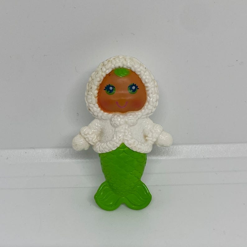 Vintage Kenner See Wee Green Icy Gals 1983 Mini Figure Toy image 1