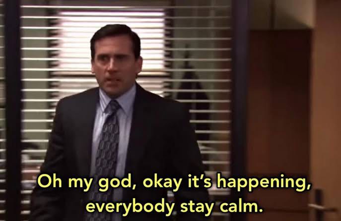 The office its happening Meme Generator - Imgflip