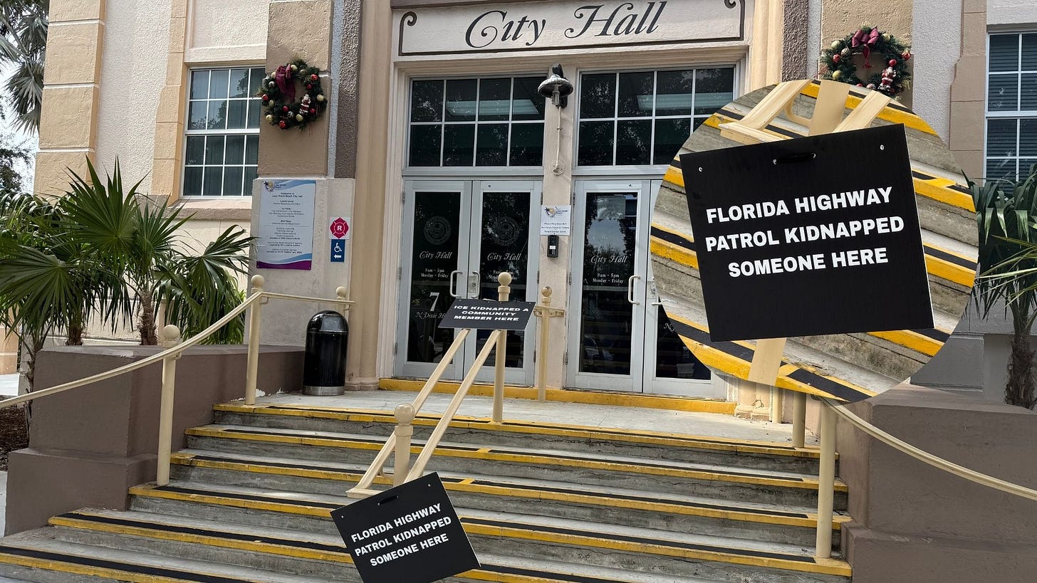 They kidnapped someone here': Protesters map alleged ICE arrests in Lake  Worth Beach
