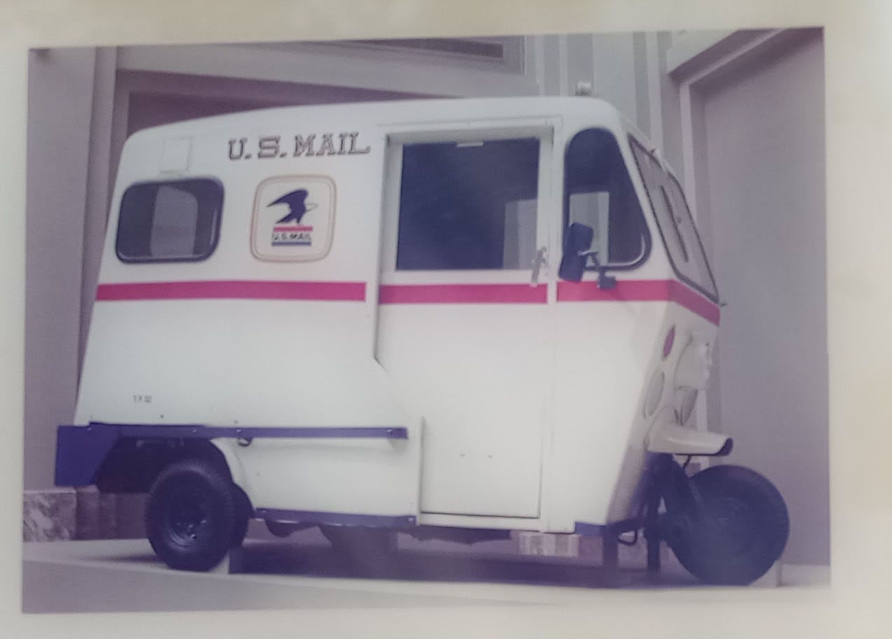 small boxy truck with three wheels small boxy truck with three wheels