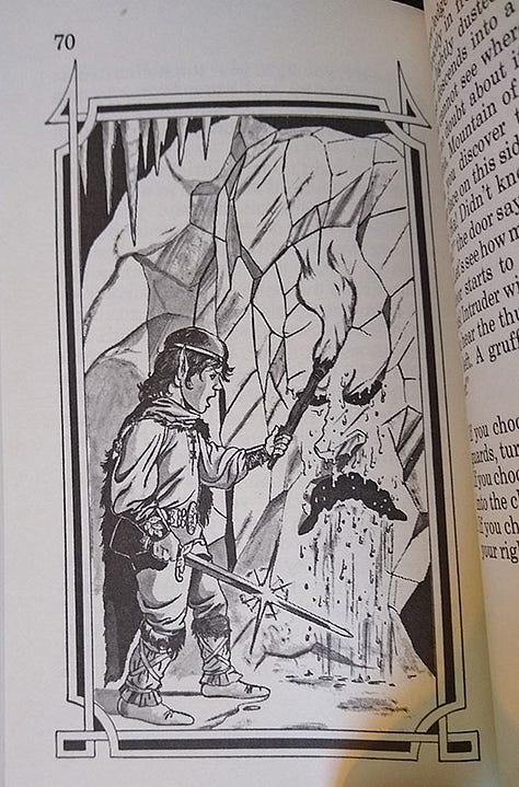 Mountain of Mirrors Illustrations by Jim Holloway - Dragon, Ogre, Ice Gate