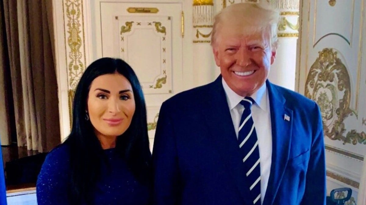 Laura Loomer with Trump at his Mar-a-Lago home