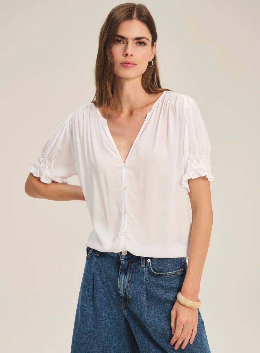 22 Chic white tops that aren't button-downs - by Kim France