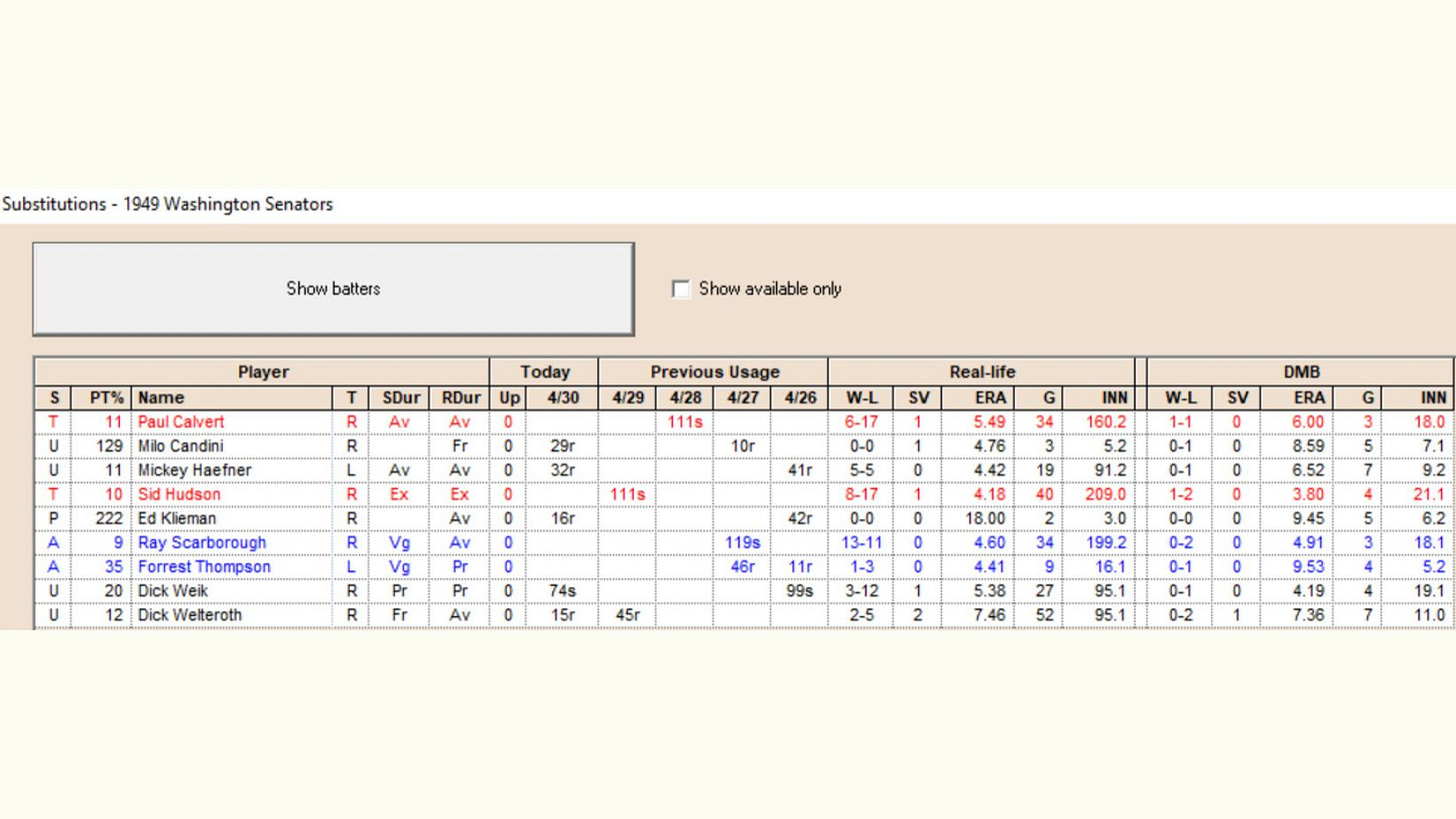 Baseball Replay Journal Simology