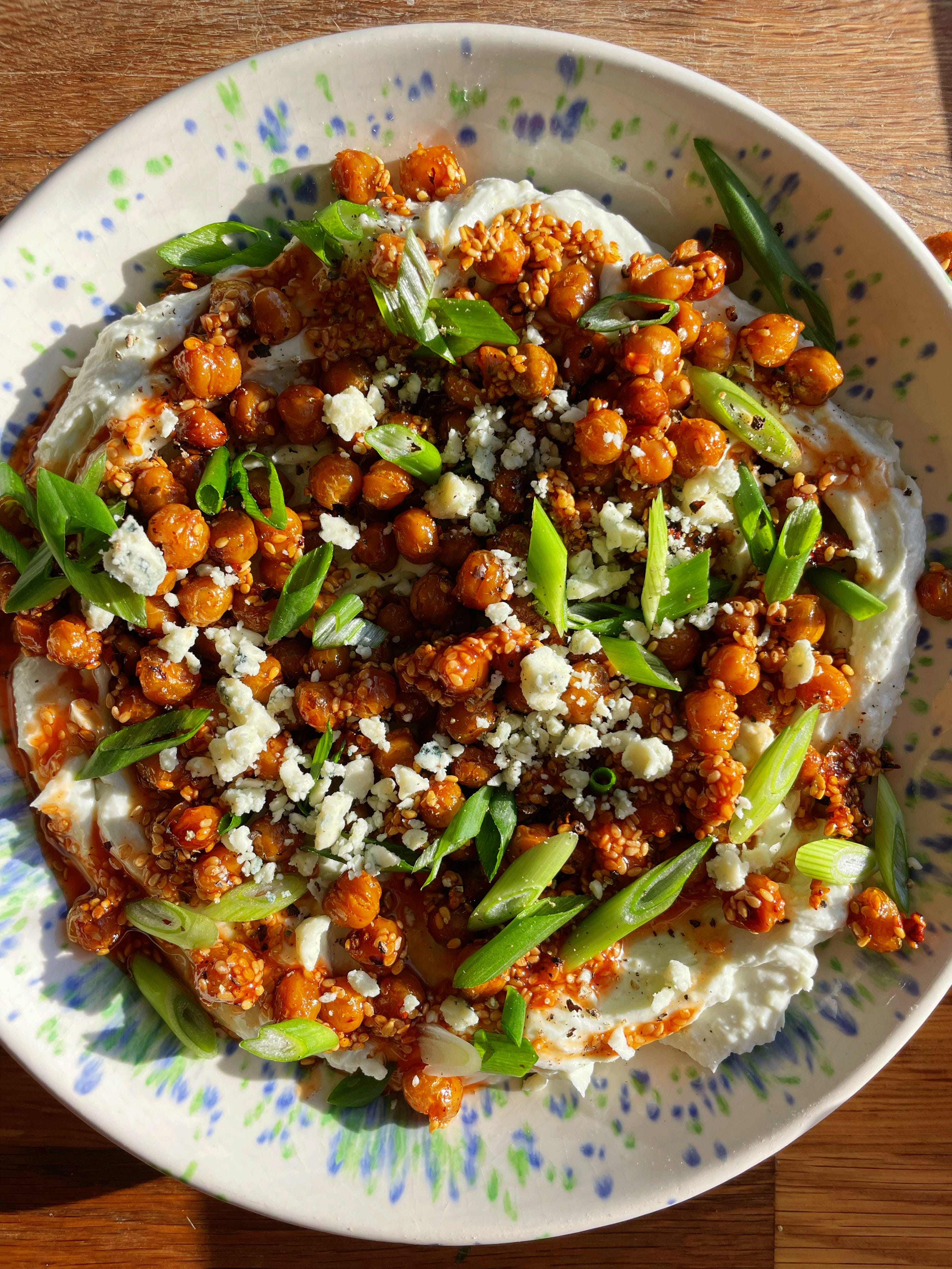 this shit rocks no. 54: whipped blue cheese dip with crispy honey