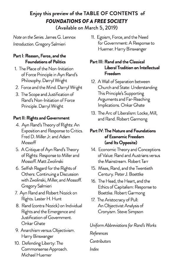Foundations of a Free Society table of contents Foundations of a Free Society table of contents