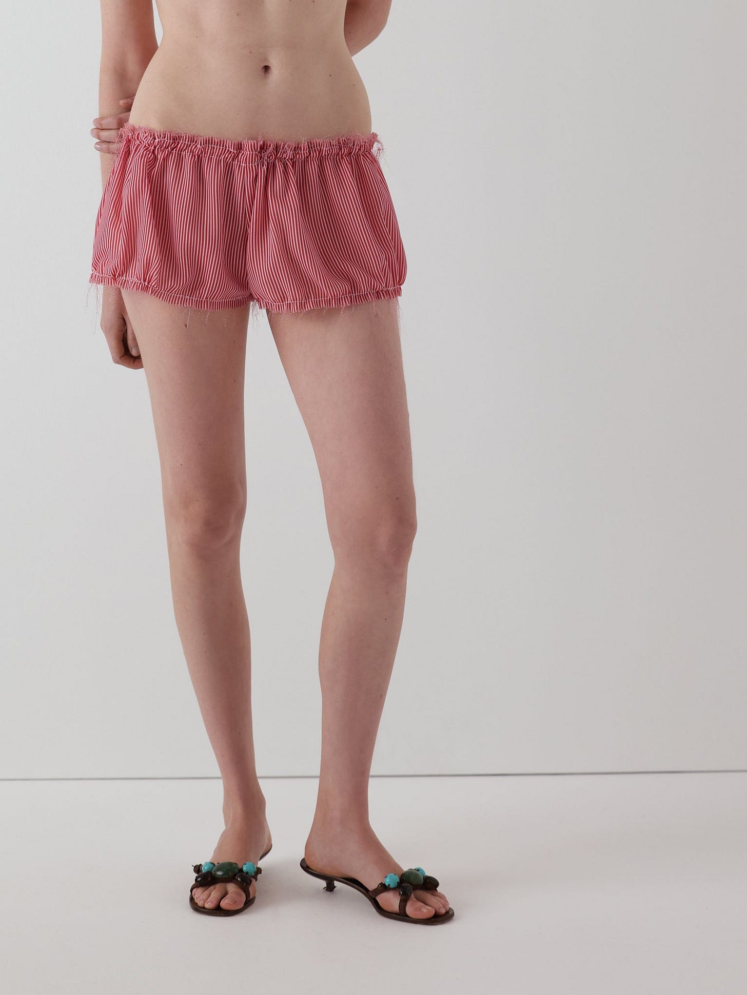 Puff shorts in lolly stripe