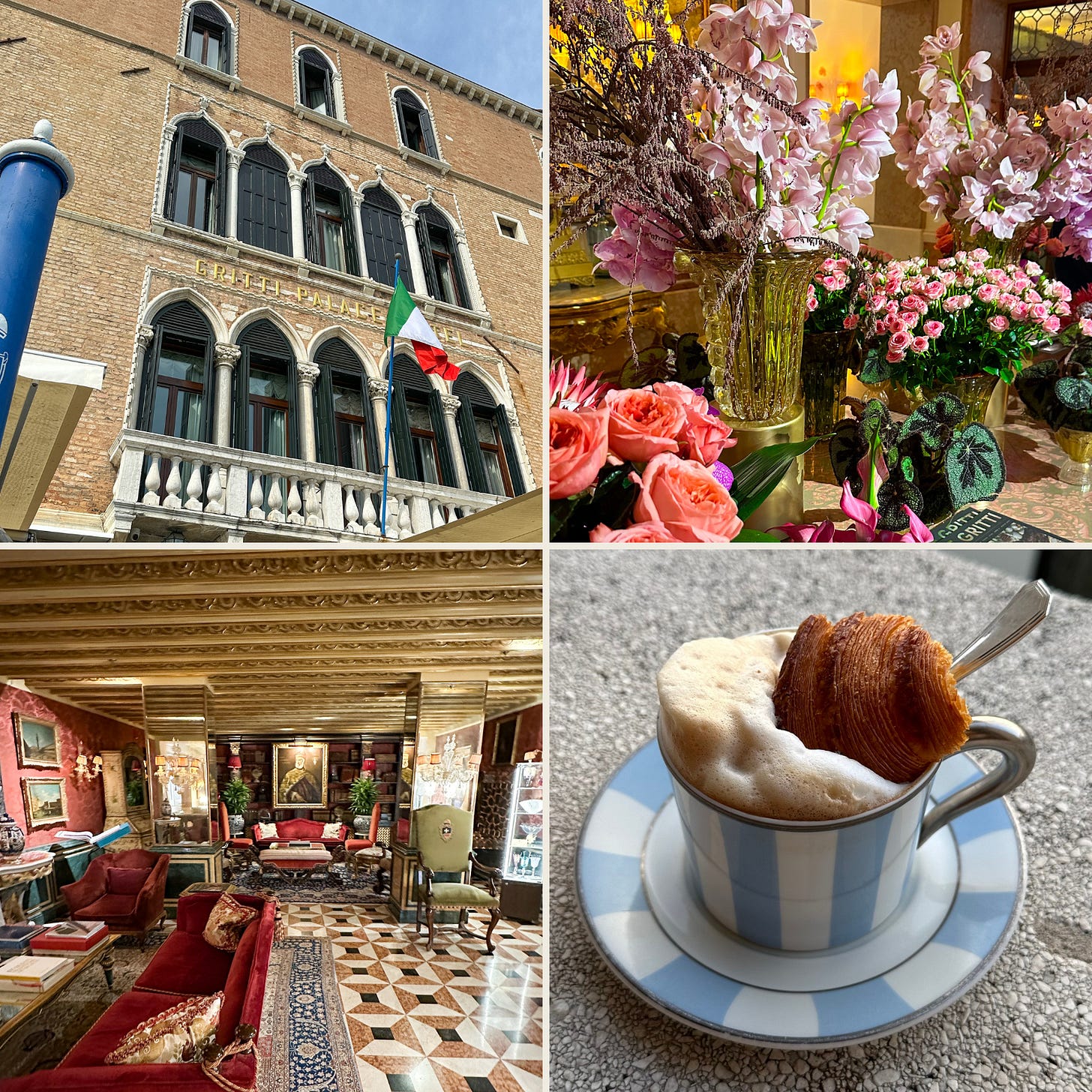 this is a picture of the gritti palace hotel in the best venice travel guide for italy