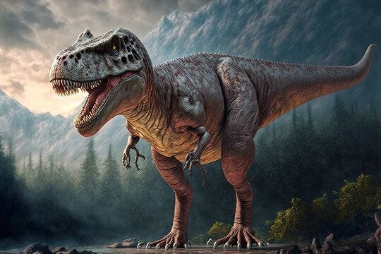 Tyrannosaurus rex also known as T Rex - AI Generative