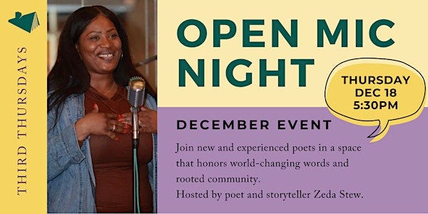 Open Mic Night: December