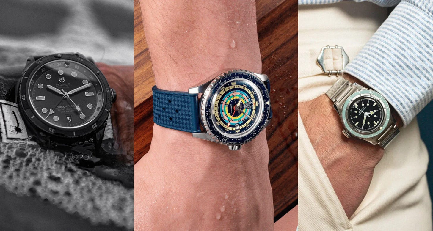 selection montres de plongee automatique