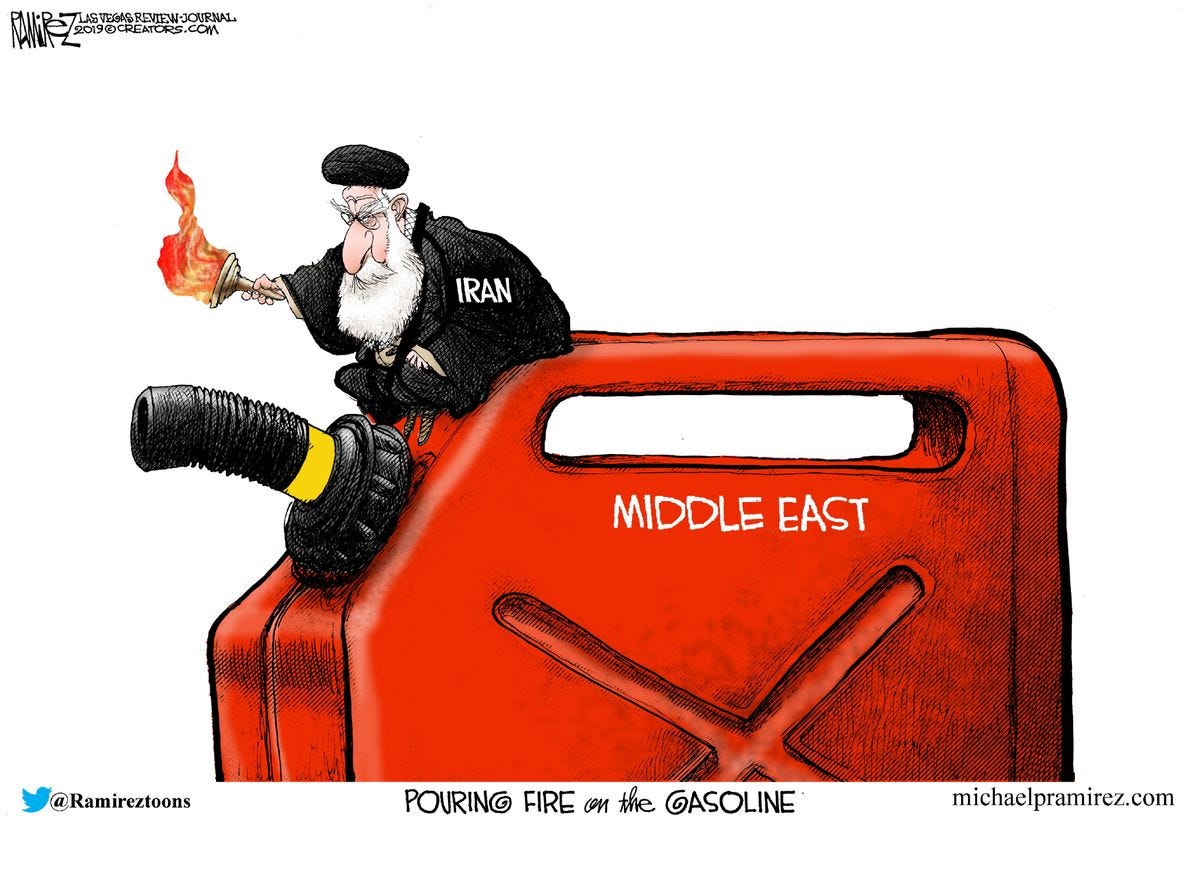 Political Cartoon World Iran Saudi Arabia drone attack oil | The Week