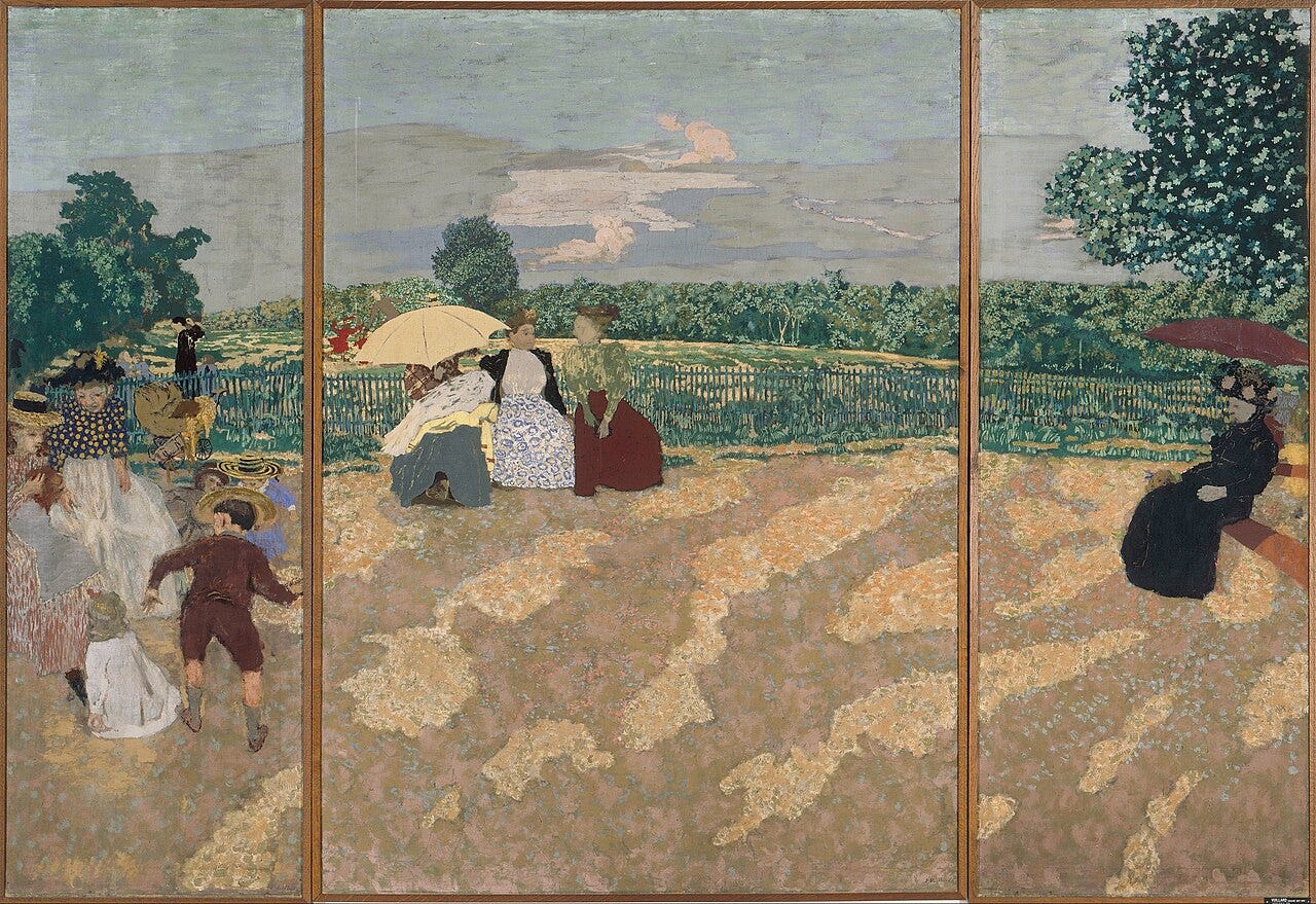 Public garden by Vuillard Public garden by Vuillard