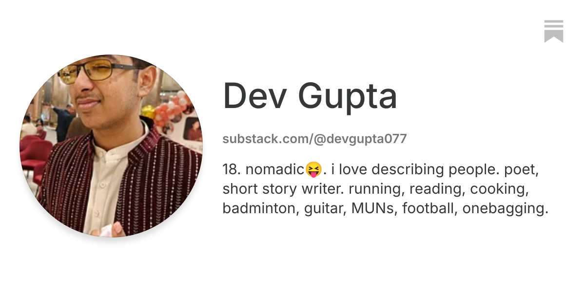Dev Gupta | Substack