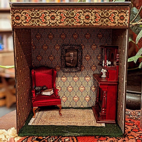 Diorama with Edgar Allan Poe at Brown & Dickson Diorama with Edgar Allan Poe at Brown & Dickson