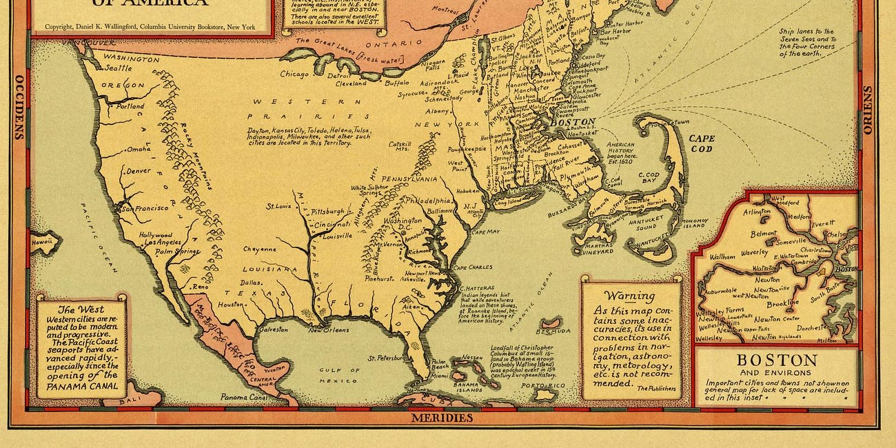Bostonian's Idea of the USA