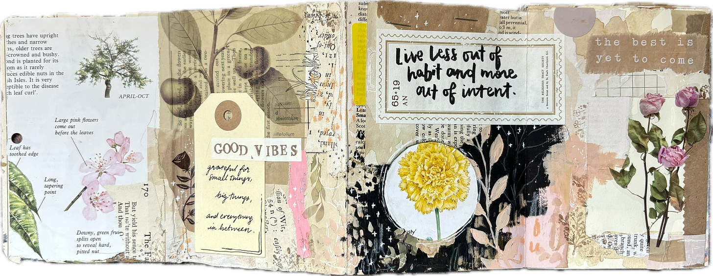 Junk journal pages