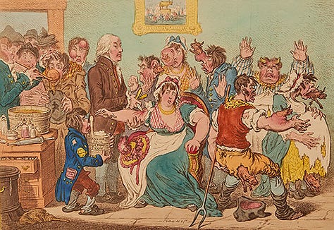 Some of Gillray's most famous cartoons