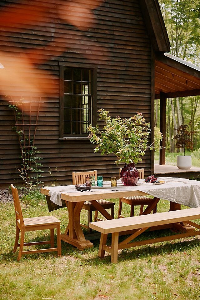 Trestle Teak Dining Table #3