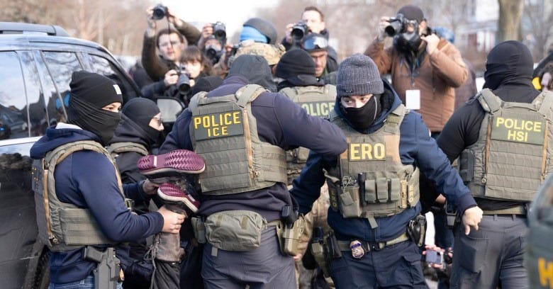 Crowd confronts immigration agents door-knocking in south Minneapolis