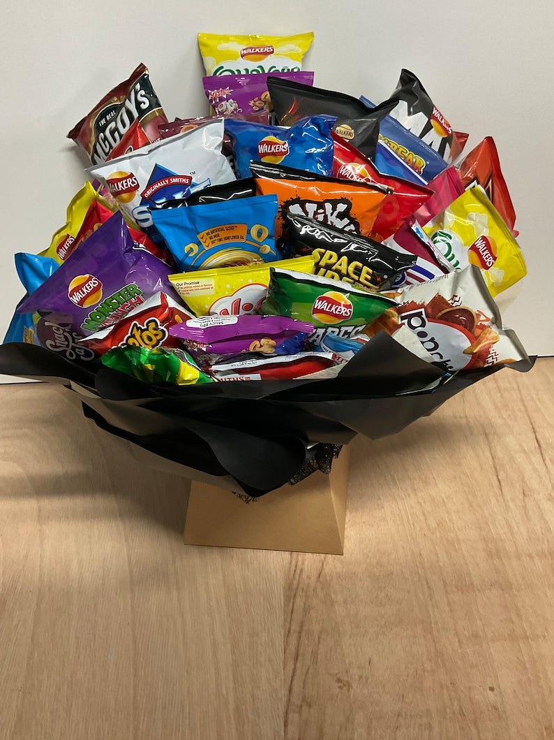 Retro Crisps Savoury Crisp Bouquet  Crisps Gift Hamper  Pub image 1