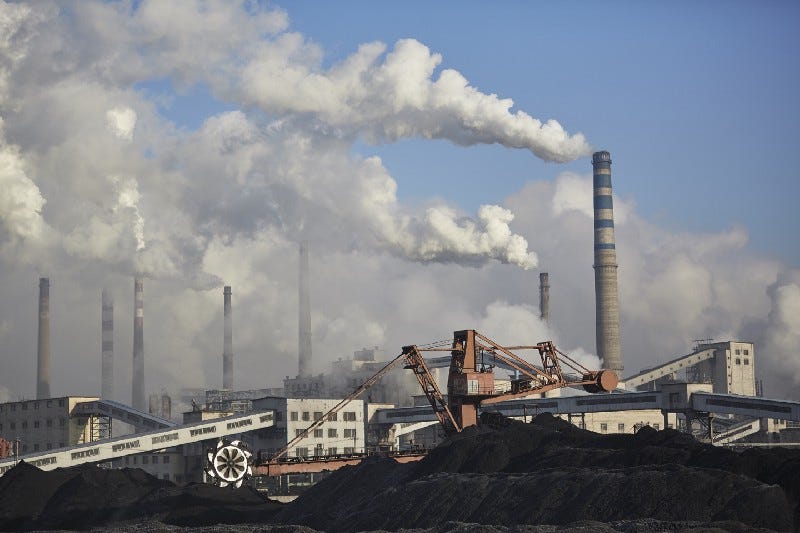 A poisonous coal power plant