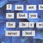 Chronic illness isn't a weed from one's imagination