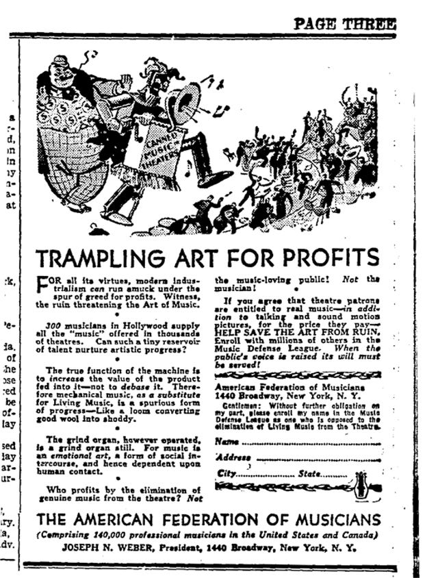 Musicians Wage War Against Evil Robots in 1930s Movie Theaters — Paleofuture