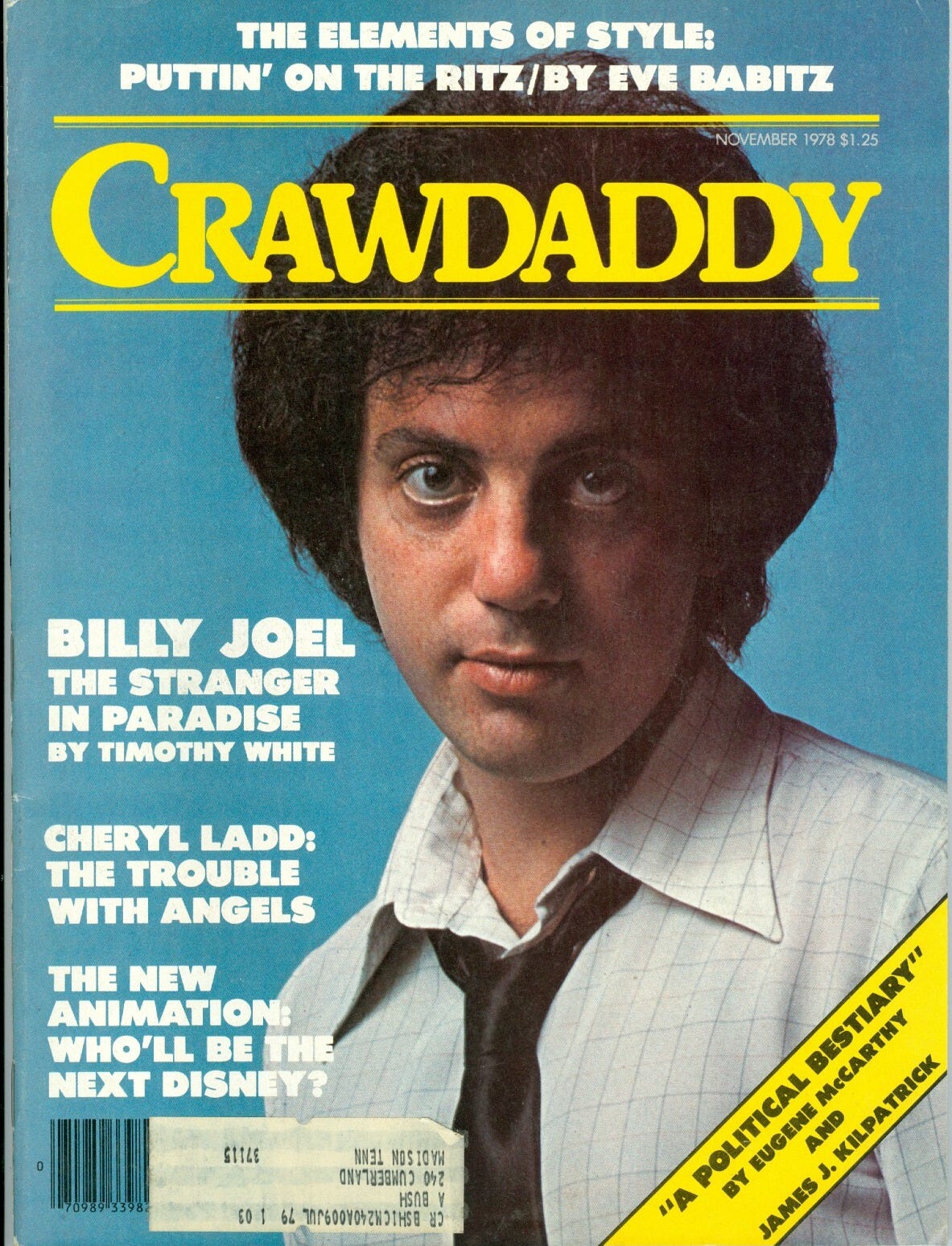 Billy Joel cover Crawdaddy magazine November 1978 (8 page article with photos) - Picture 1 of 1 Billy Joel cover Crawdaddy magazine November 1978 (8 page article with photos) - Picture 1 of 1