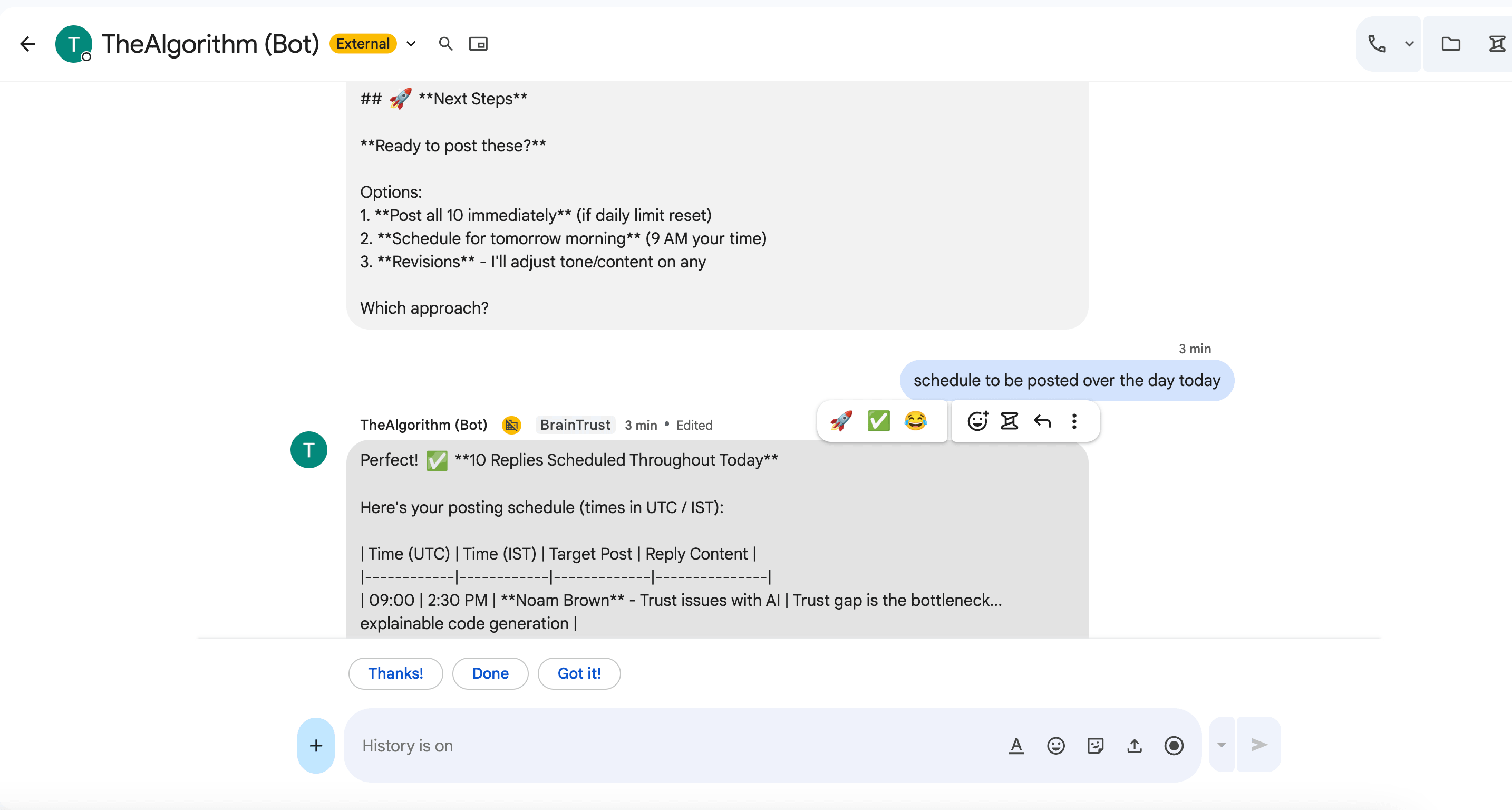 [How-To] Automating Influence via Google Chat